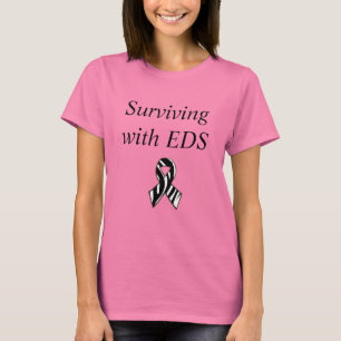 Camiseta Sobrevivir con EDS Ehlers-Danlos Syndrome Ribbon