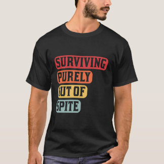 Camiseta Sobrevivir Exclusivamente Del Humor Espinoso Sarcá