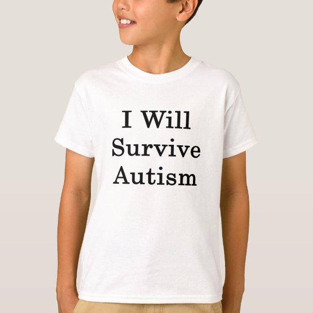 Camiseta Sobreviviré al autismo (Anverso)