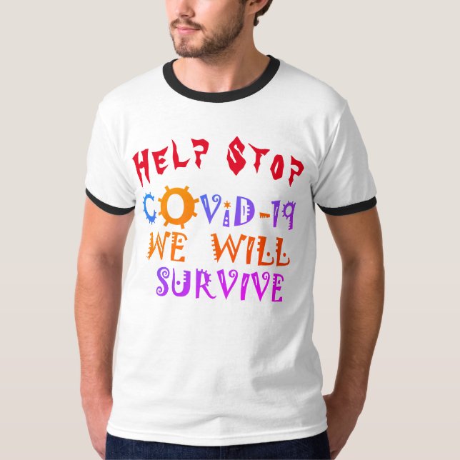 Camiseta Sobreviviremos a COVID-19: Un mensaje de resilienc (Anverso)