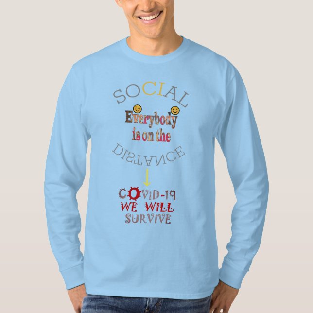 Camiseta Sobreviviremos a COVID-19: Un mensaje de resilienc (Anverso)