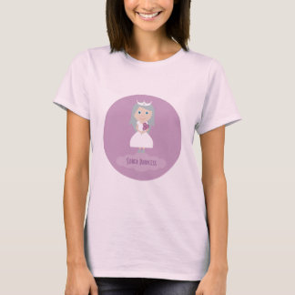 Camiseta sobria linda de la princesa