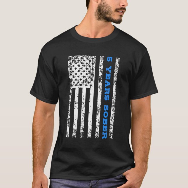Camiseta Sobriedad 5 años Sobrio (Anverso)