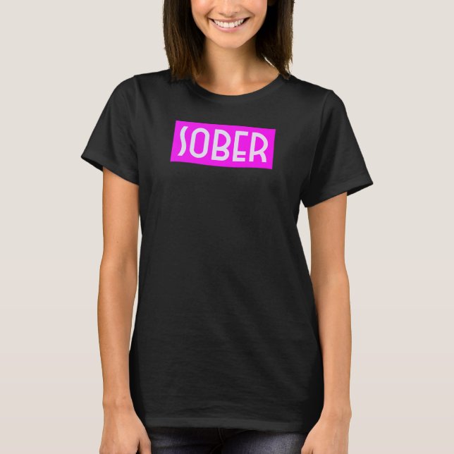 Camiseta Sobriedad fluorescente (Anverso)