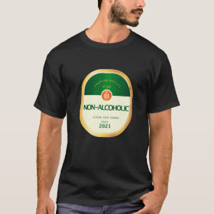 Camiseta Sobriedad Sobria No Alcohólica para Hombres Recupe