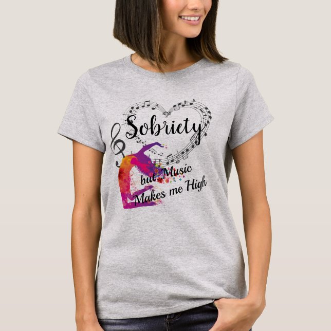 Camiseta Sobriedad y música (Anverso)
