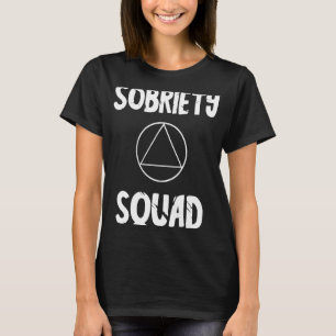 Camiseta Sobriety Squad Sober Team AA Crew Recover Abstinen