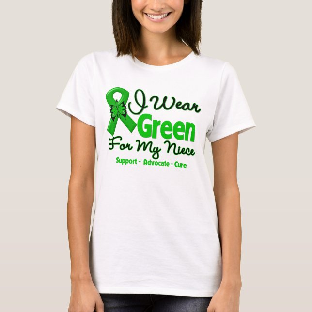 Camiseta Sobrina - cinta verde de la conciencia (Anverso)