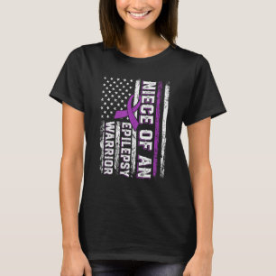 Camiseta Sobrina de un Guerrero Epilepsia Listón Morado de