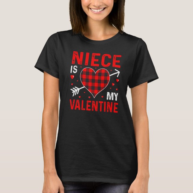 Camiseta sobrina es mi Día de San Valentín de San Valentín  (Anverso)