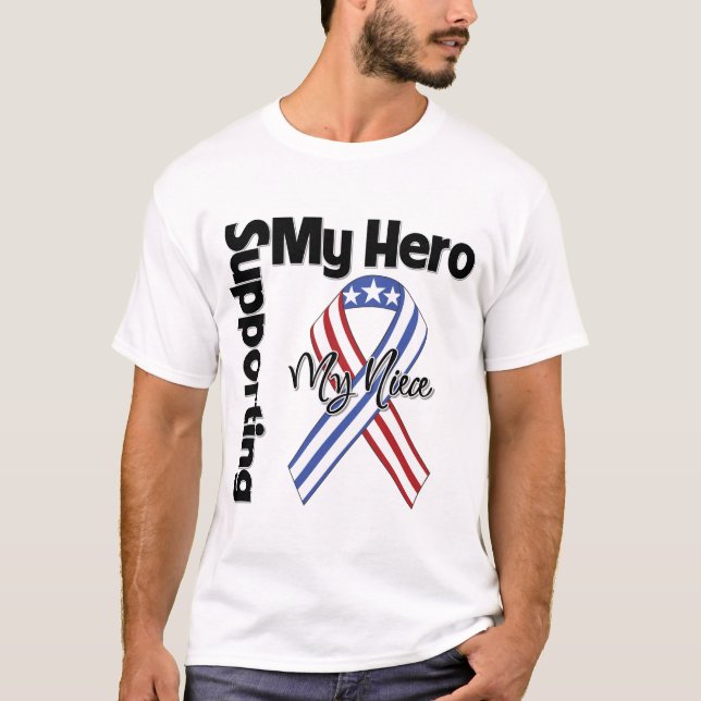 Camiseta Sobrina - militar que apoya a mi héroe (Anverso)