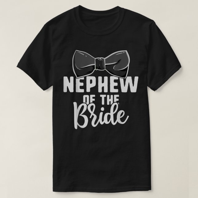 Camiseta Sobrino de la Boda de la novia, fiesta de la solte (Diseño del anverso)