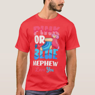 Camiseta Sobrino Rosa O Azul Ama A Su Bebé Sock Género Rev