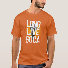Camiseta SOCA EN VIVO LARGO, en blanco oscuro