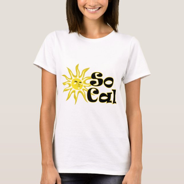 Camiseta SoCal Sunshine Ladies Petite T-shirt (Anverso)