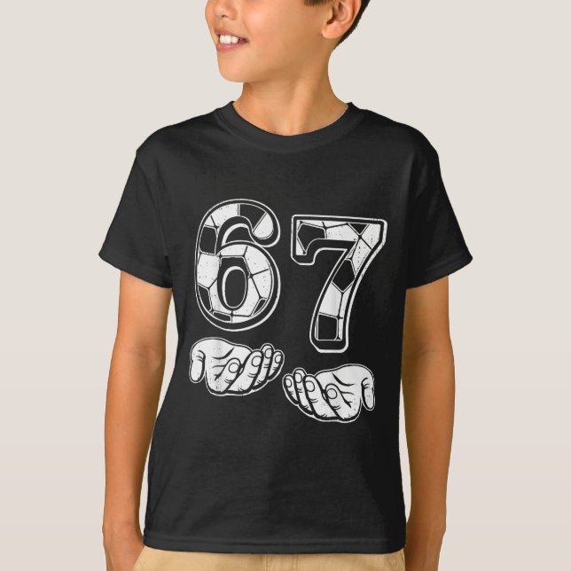 Camiseta Soccer 67 Six Seven 6 7 Funny Gen Alpha Meme Drip  (Anverso)