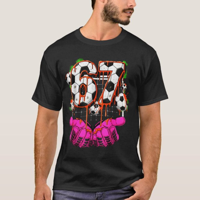 Camiseta Soccer 67 Six Seven Funny Gen Alpha Meme Drip Boys (Anverso)