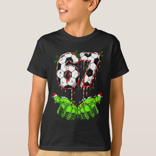 Camiseta Soccer 67 Six Seven Funny Gen Alpha Meme Drip Chri (Anverso)