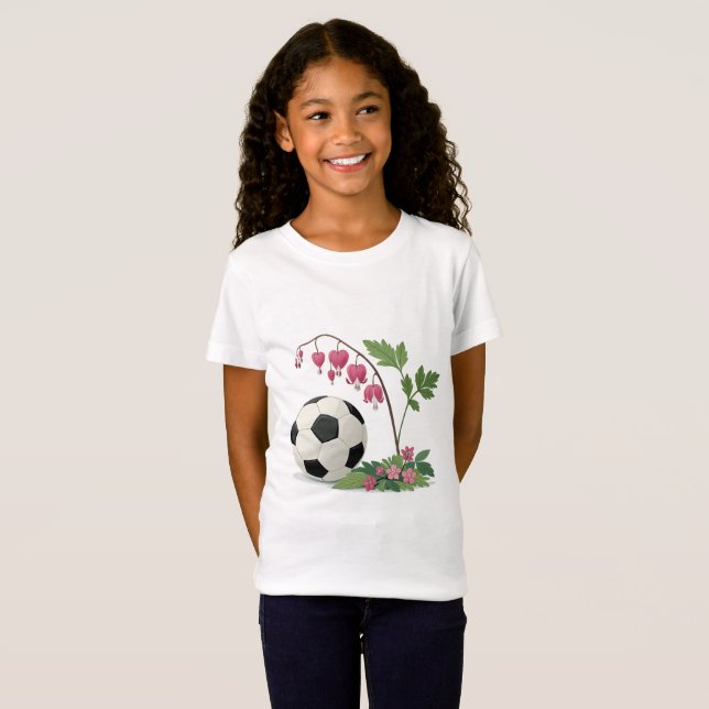 Camiseta Soccer Ball and Bleeding Heart (Anverso completo)