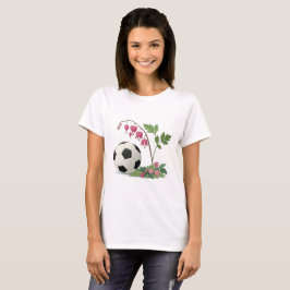 Camiseta Soccer Ball and Bleeding Heart