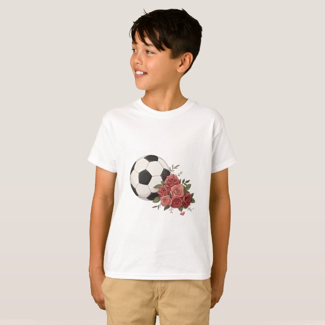 Camiseta Soccer ball and Pink (Anverso completo)