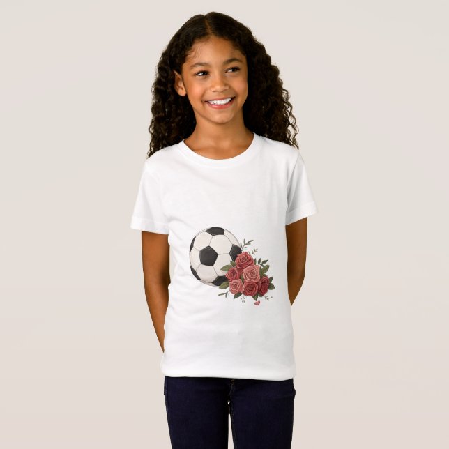 Camiseta Soccer ball and Pink (Anverso completo)