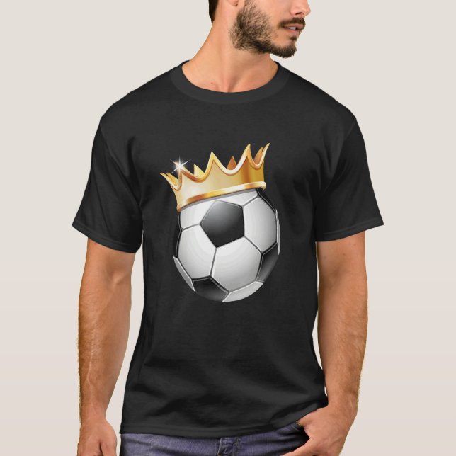 Camiseta Soccer Ball Gold Crown For Women Teen Girls Mom Yo (Anverso)