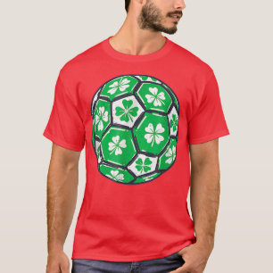 Camiseta Soccer Ball Ireland Shamrock Irish St Patricks Day
