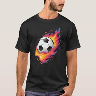 Camiseta Soccer Ball On Fire Goal Scorching Ball Soccer
