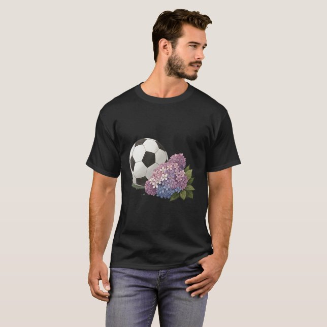 Camiseta Soccer Ball with Hydrangea (Anverso completo)