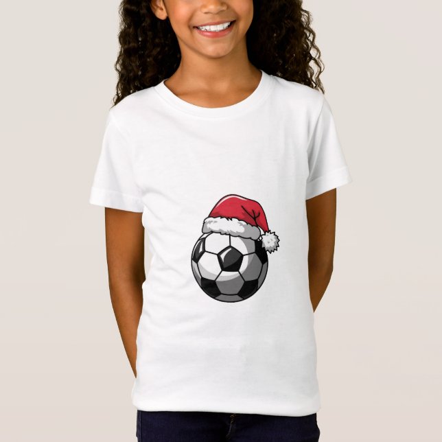 Camiseta Soccer Ball with Santa Hat (Anverso)