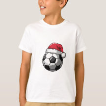 Soccer Ball with Santa Hat