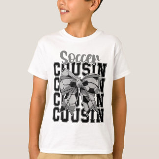 Camiseta Soccer Cousin Coquette Bow Biggest Fan Sport Lover