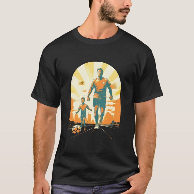 Camiseta Soccer Dad Father Son Soccer Player Football Sport (Anverso)
