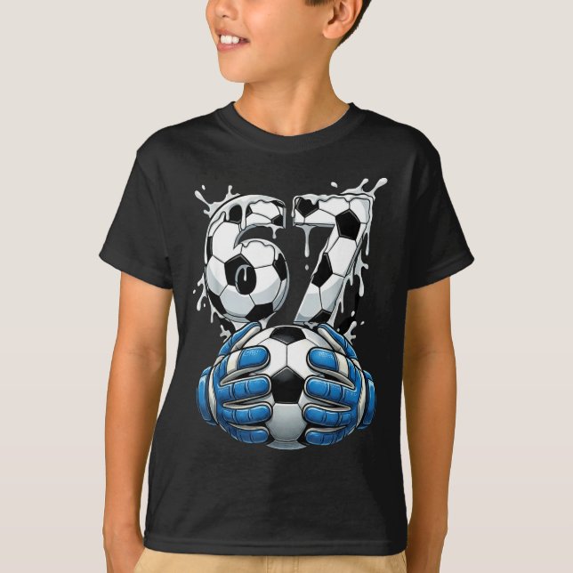 Camiseta Soccer Drip Number 67 Boys Soccer Goalkeeper 67  (Anverso)