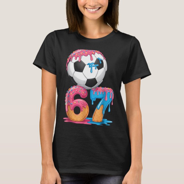 Camiseta Soccer Drip Number 67 Boys Soccer Player 67  (Anverso)