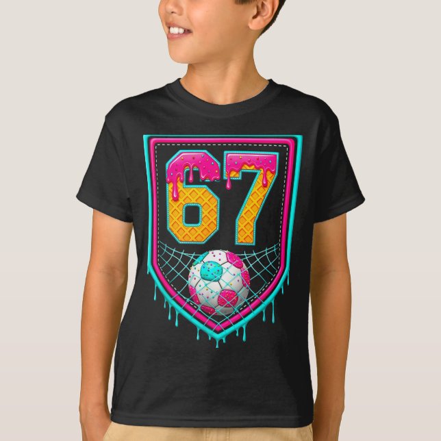 Camiseta Soccer Drip Number 67 Soccer Player  (Anverso)