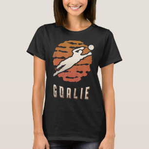 Camiseta Soccer Goalie Vintage Retro Classic Sunset Sport