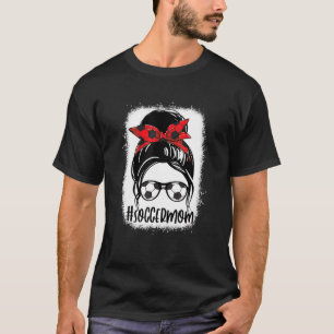 Camiseta Soccer Mom Messy Bun Soccer