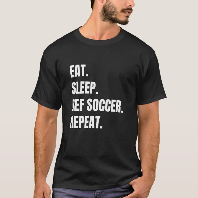 Camiseta Soccer Ref Eat Sleep Ref Soccer Tee (Anverso)