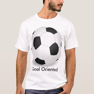 Camiseta soccerball, meta orientada
