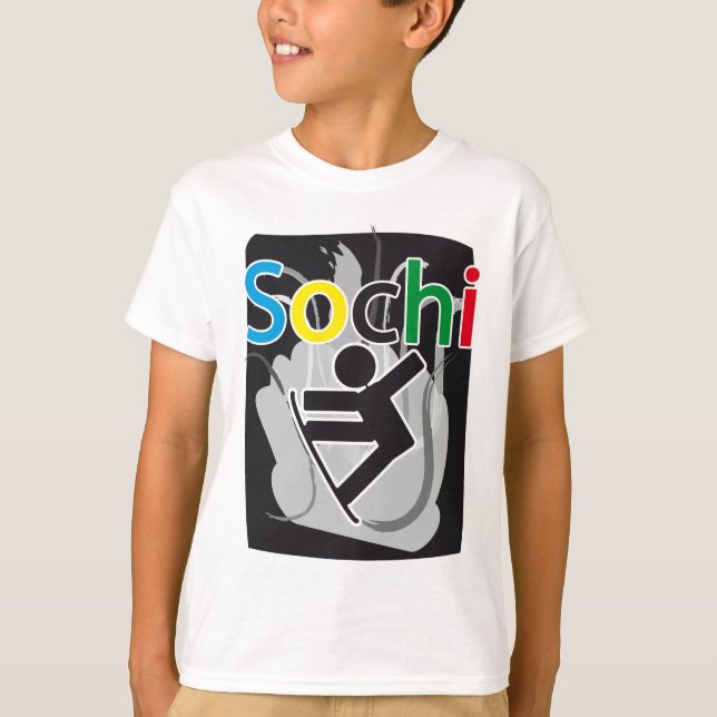 Camiseta sochi snowboarden (Anverso)