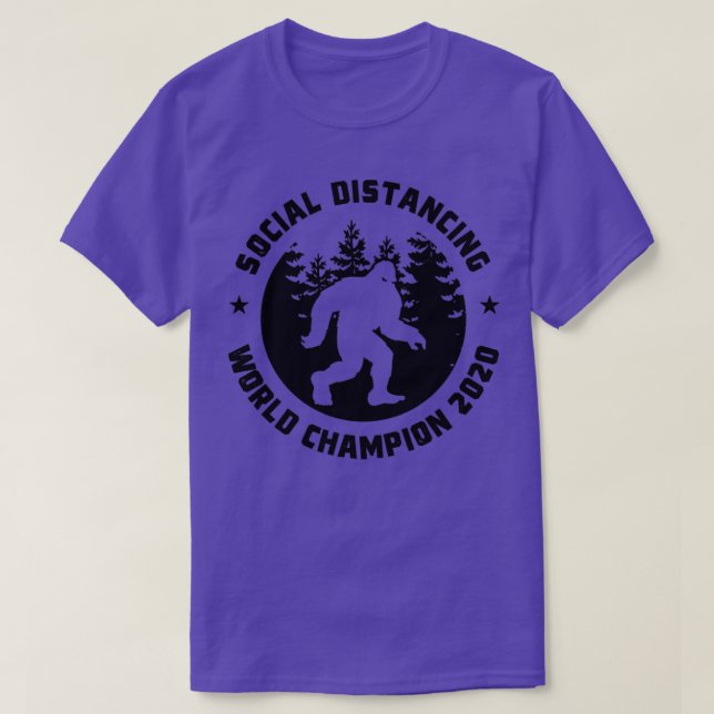 Camiseta Social Distancing World Champion 20203 (Diseño del anverso)