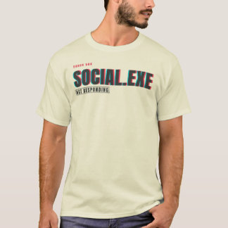 Camiseta Social.exe No Responde | Humor de Tecnología con F