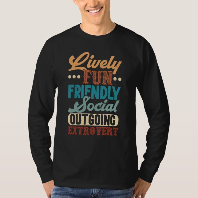 Camiseta Social Extroverted Personality Extrovert 1 (Anverso)