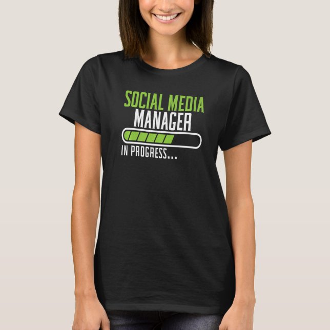 Camiseta Social Media Job Profession Social Media Manager (Anverso)