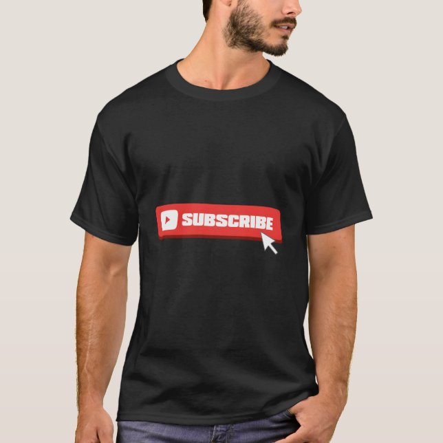 Camiseta Social Media Like Share Comment Suscríbete a Vlogg (Anverso)