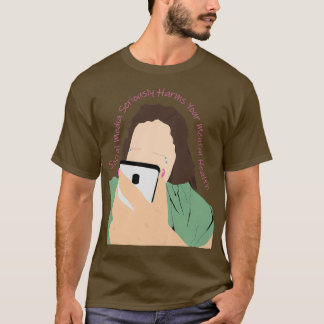 Camiseta Social Media Seriously Harms Your Mental Health
