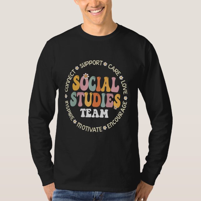Camiseta Social Studies Team First Day Of School & Apprecia (Anverso)
