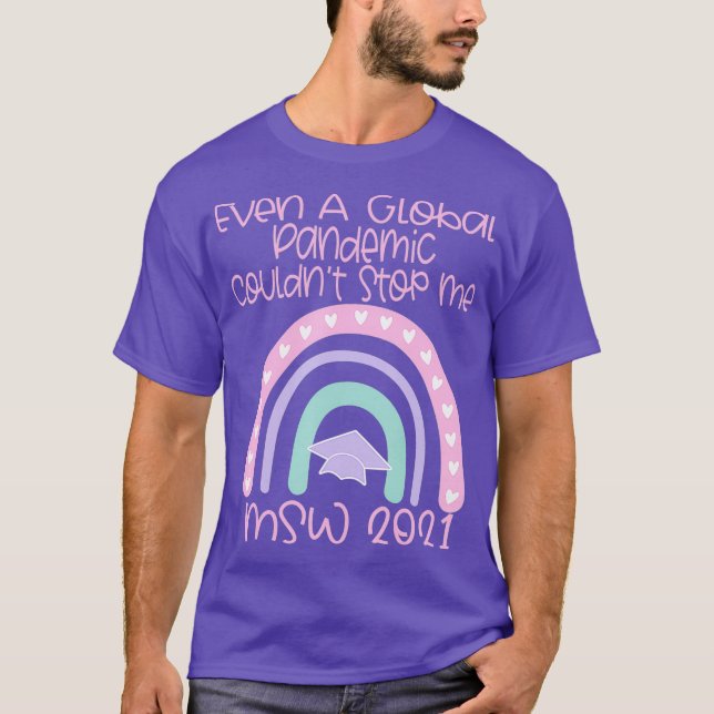 Camiseta Social Work MSW Graduation 2021 Masters Worker (Anverso)